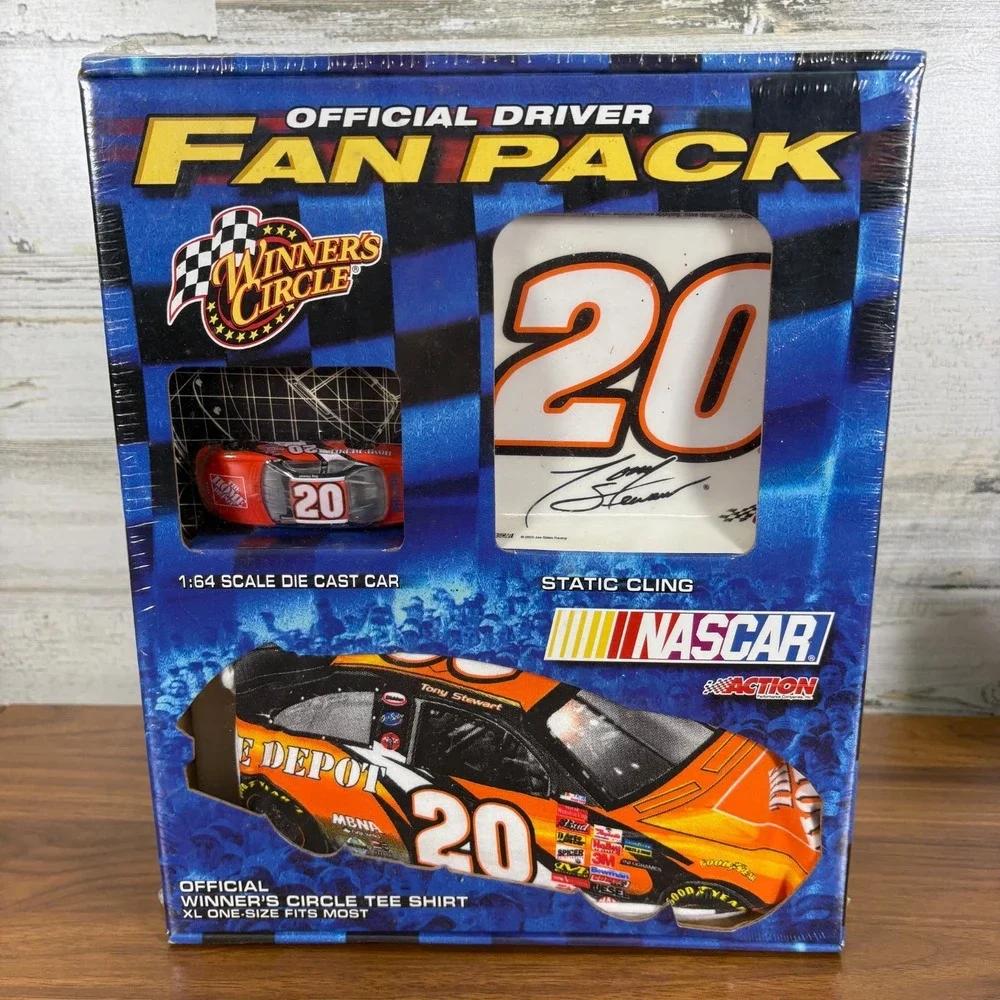 NASCAR Tony Stewart 2003 Winners Circle Fan Pack and‎ 2004 Mini Bobbleheads.